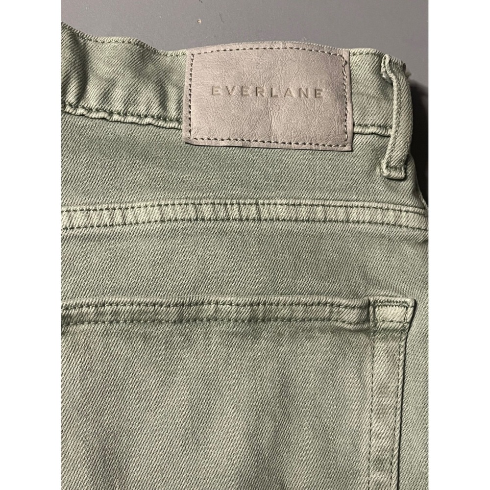 Everlane The Way-High Jean Sage Green Organic Cotton Straight Leg Womens 27 Tall - Picture 3 of 10